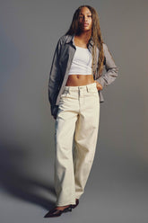 The Indie Fit High Rise Barrel Jean