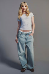 The Muse Fit Mid Rise Baggy Jean