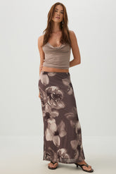 Mesh Maxi Skirt