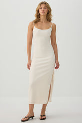 Open back Bodycon Midi Dress