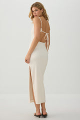 Open back Bodycon Midi Dress