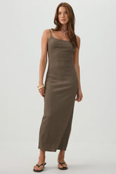 Open back Bodycon Midi Dress