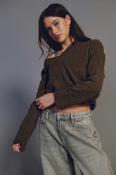 V-Neck Knit Sweater