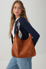 Pebbled Faux Leather Tote