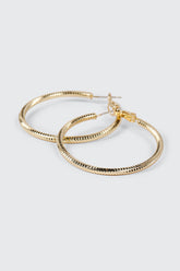 14K Gold Plated Hoop Earrings