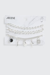 3-Pack Charm Chain Bracelets