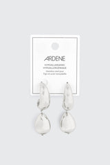 Teardrop Dangle Hoop Earrings