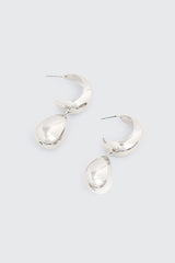 Teardrop Dangle Hoop Earrings