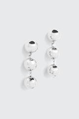3-Ball Drop Earrings