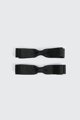2-Pack Rib Bow Hair Clips