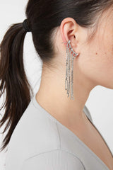 Dangle Rhinestone Ear Cuffs
