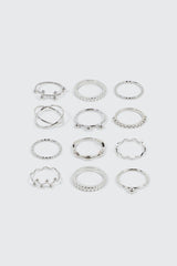 12-Pack Wave & Sphere Rings