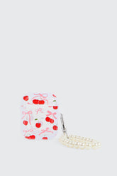 Bow & Cherry Print Clear AirPods Case