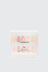 20-Pack Fake Nails with Bow Detail