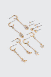 6-Pack Charm Earrings