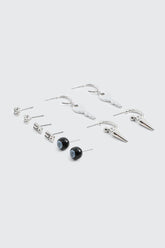 5-Pack Hoop and Stud Earrings