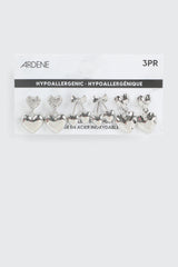 3-Pack Heart & Cherry Earrings