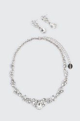 Floral Necklace and Earring Set