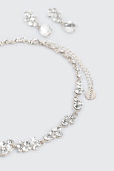 Floral Necklace and Earring Set