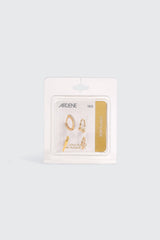4-Pack 14K Gold Plated Cartilage Hoops