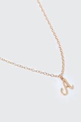 Initial A Necklace