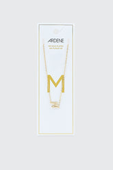14K Gold Plated Initial M Necklace