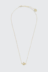 14K Gold Plated Initial M Necklace