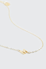 14K Gold Plated Initial M Necklace