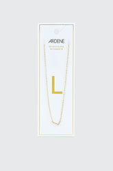 14K Gold Plated Initial L Necklace