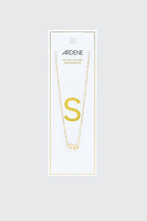 14K Gold Plated Initial S Necklace