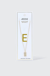 14K Gold Plated Initial E Necklace