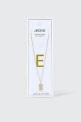 14K Gold Plated Initial E Necklace