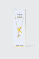 14K Gold Plated Initial K Necklace
