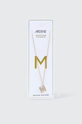 14K Gold Plated Initial M Necklace