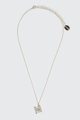 14K Gold Plated Initial M Necklace