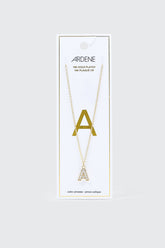 14K Gold Plated Initial A Necklace