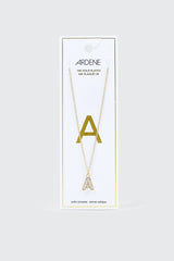 14K Gold Plated Initial A Necklace