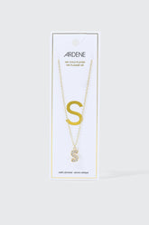 14K Gold Plated Initial E Necklace