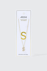 14K Gold Plated Initial E Necklace