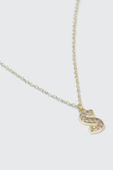 14K Gold Plated Initial E Necklace