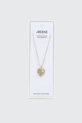 14K Gold Plated Fan Heart Necklace
