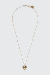 14K Gold Plated Fan Heart Necklace