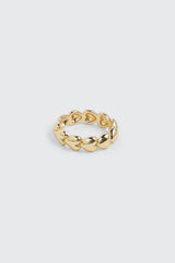 14K Gold Plated All Around Heart Ring