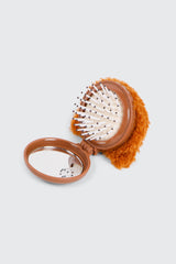Teddy Bear Folding Hairbrush