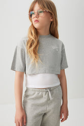 Layered Graphic Boxy T-Shirt