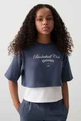 Layered Graphic Boxy T-Shirt