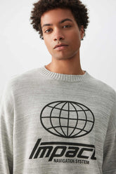 Graphic Crew Neck Sweater