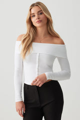 Foldover Button Down Top