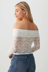 Lace Off Shoulder Top