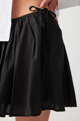 Micro Circle Skirt with Side Ties